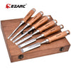 6 Piece Wood Chisel Set with Premium Wooden Storage Case