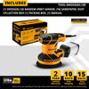 Random Orbit Sander with Dust Collection for DIY Carpentry Polishing Tasks