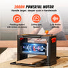 Electric Benchtop Wood Planer with Three Blades and Dual Speeds