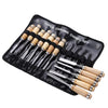 12 Piece Wood Carving Chisel Set with Storage Pouch Included