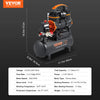 Silent Oil Free Air Compressor for Tire Inflation and Repair