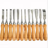 12 Piece Wood Carving Chisel Set for DIY Woodworking Craft Projects