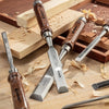 6 Piece Wood Chisel Set with Premium Wooden Storage Case