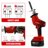 Cordless Reciprocating Saw for Wood Metal and Pipe Cutting Applications