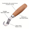Wood Carving Knife Set for Spoon Crafting and Woodworking Projects