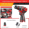 Brushless Cordless Impact Drill for Household Screwing Drilling and Tapping Tasks