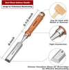 6 Piece Wood Chisel Set with Premium Wooden Storage Case